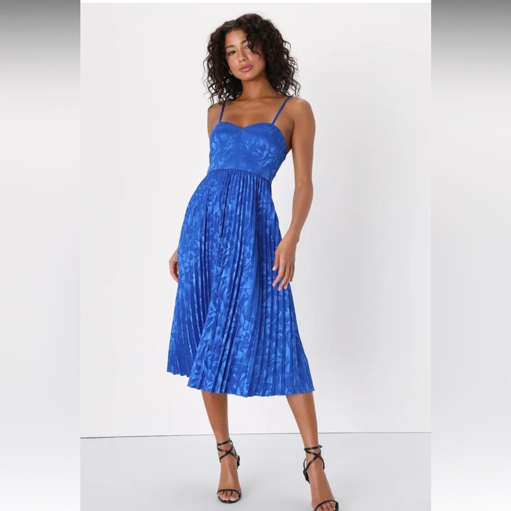 Lulus Cobalt Blue Satin dress